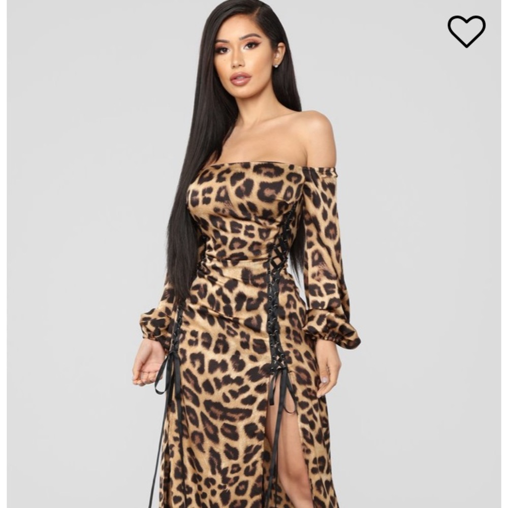 The Animal Within Off —Shoulder Dress